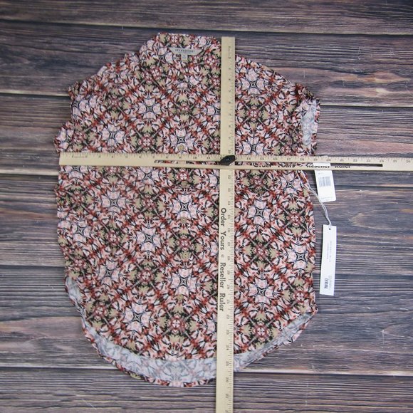 Liverpool NEW NWT XS Red Sleeveless Button Up Shirt - Picture 4 of 8